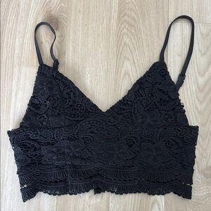 Rumor Boutique Black Lace Bralette Top